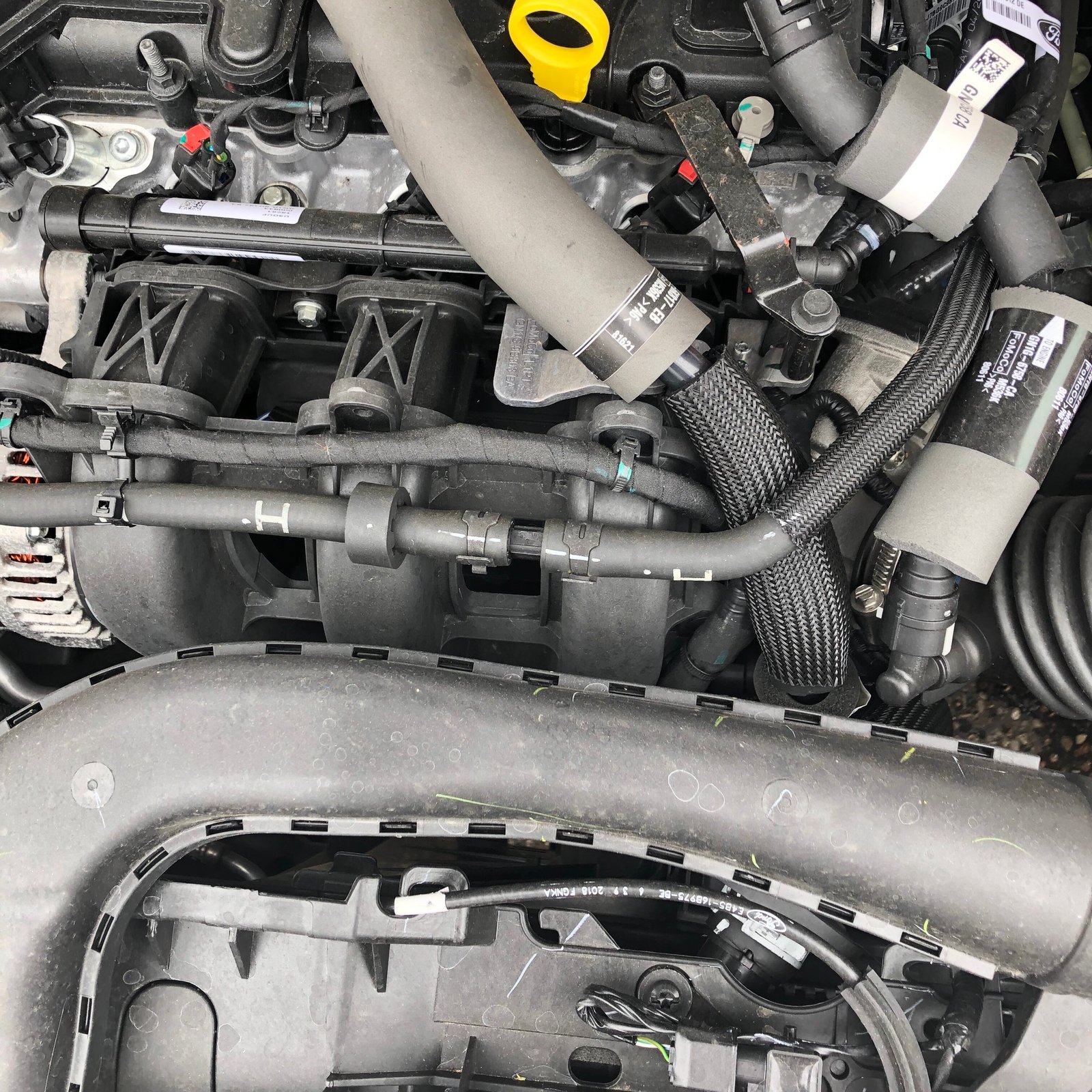 Car Engine Under the hood of a vehicle